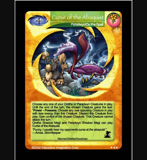 Curse of the Abaquist - Paradwyn